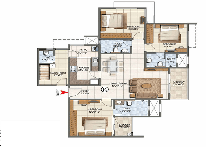 2 BHK Layout